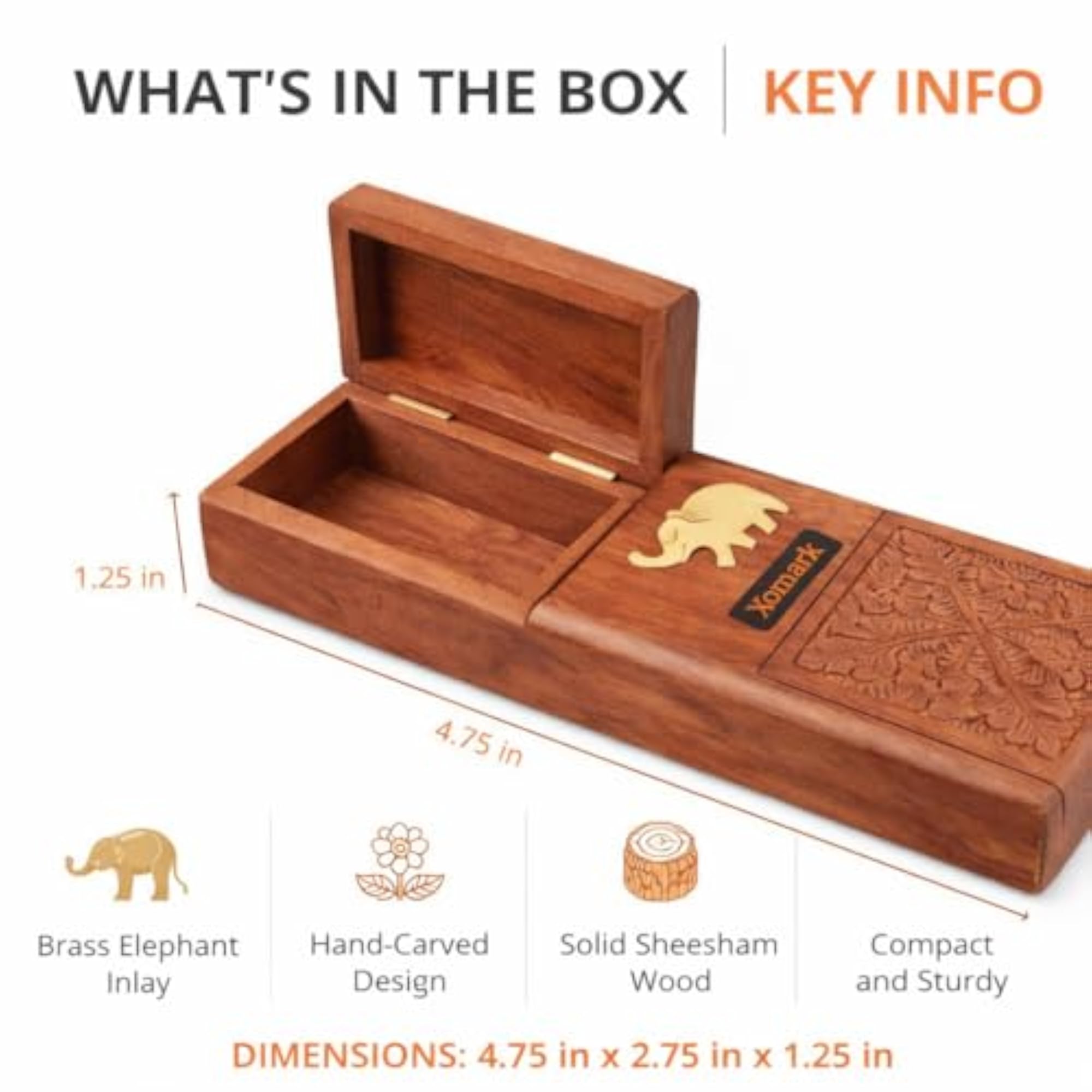 Wooden Cigarette Case Box for Men